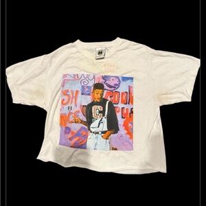 Stylish Graphic Tee - Cream